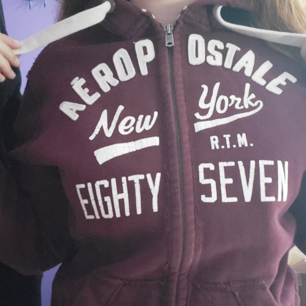 Aeropostale Maroon Hoodie